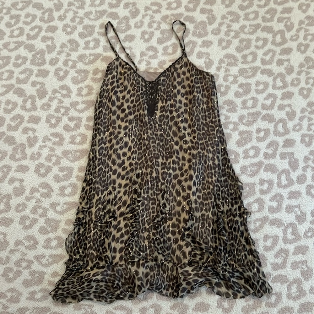 Rebecca Taylor cheetah print dress